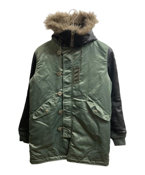 Hysteric Glamour（ヒステリックグラマー）Hysteric Glamour (ヒステリックグラマー) 袖切替フライトジャケット カーキ サイズ:Lの古着・服飾アイテム