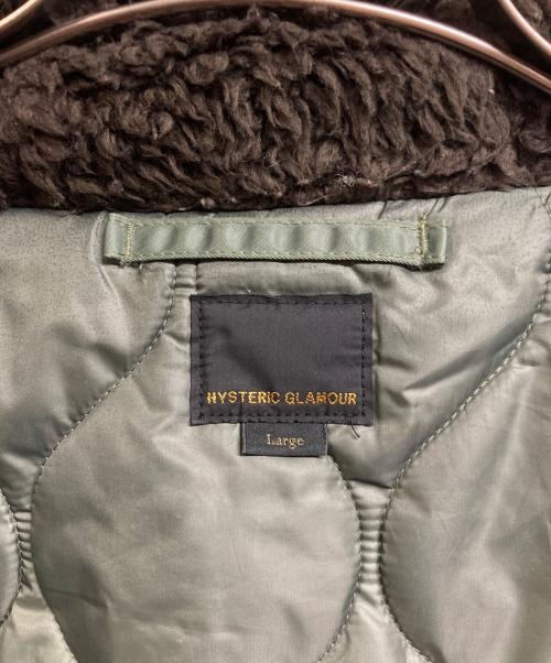 Hysteric Glamour（ヒステリックグラマー）Hysteric Glamour (ヒステリックグラマー) 袖切替フライトジャケット カーキ サイズ:Lの古着・服飾アイテム
