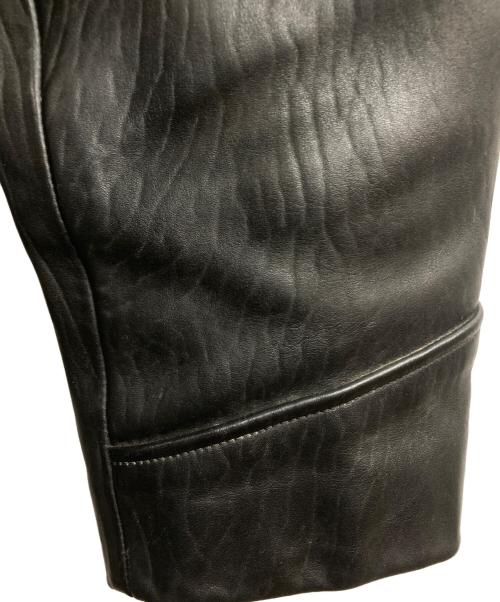 the Flamingo（フラミンゴ）the Flamingo (フラミンゴ) レザージャケット ブラック サイズ:36の古着・服飾アイテム