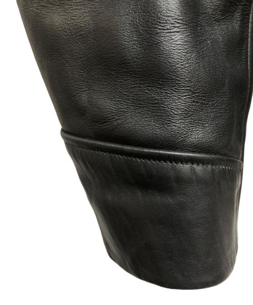 the Flamingo（フラミンゴ）the Flamingo (フラミンゴ) レザージャケット ブラック サイズ:36の古着・服飾アイテム