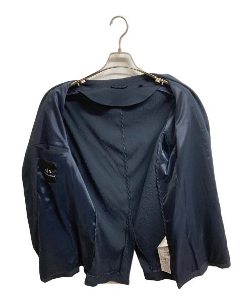 ARMANI EXCHANGE（アルマーニ エクスチェンジ）ARMANI EXCHANGE (アルマーニ エクスチェンジ) 2Bテーラードジャケット ネイビー サイズ:38の古着・服飾アイテム