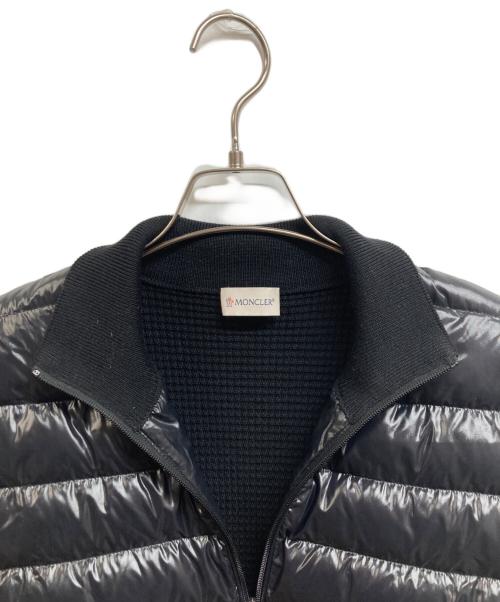 MONCLER（モンクレール）MONCLER (モンクレール) ニット切替ダウンジャケット ブラック サイズ:Mの古着・服飾アイテム