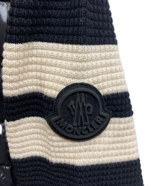 MONCLER（モンクレール）MONCLER (モンクレール) ニット切替ダウンジャケット ブラック サイズ:Mの古着・服飾アイテム