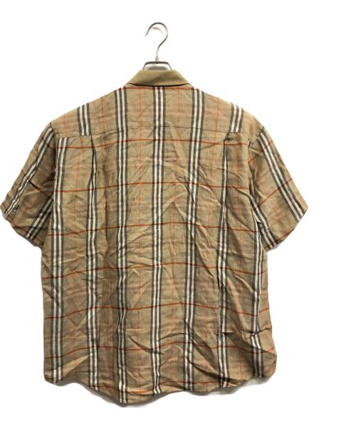BURBERRY LONDON（バーバリーロンドン）BURBERRY LONDON (バーバリーロンドン) リネンノヴァチェックシャツシャツ ベージュ サイズ:3Lの古着・服飾アイテム