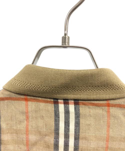 BURBERRY LONDON（バーバリーロンドン）BURBERRY LONDON (バーバリーロンドン) リネンノヴァチェックシャツシャツ ベージュ サイズ:3Lの古着・服飾アイテム