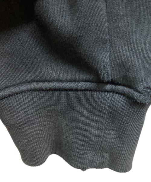 STONE ISLAND（ストーンアイランド）STONE ISLAND (ストーンアイランド) ガーメントダイ ブラッシュドコットン スウェット ブラック サイズ:XLの古着・服飾アイテム