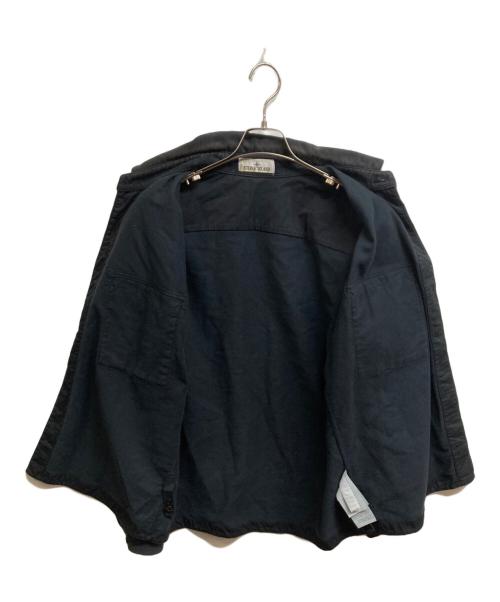 STONE ISLAND（ストーンアイランド）STONE ISLAND (ストーンアイランド) モールスキン オーバーシャツ ブラック サイズ:Lの古着・服飾アイテム