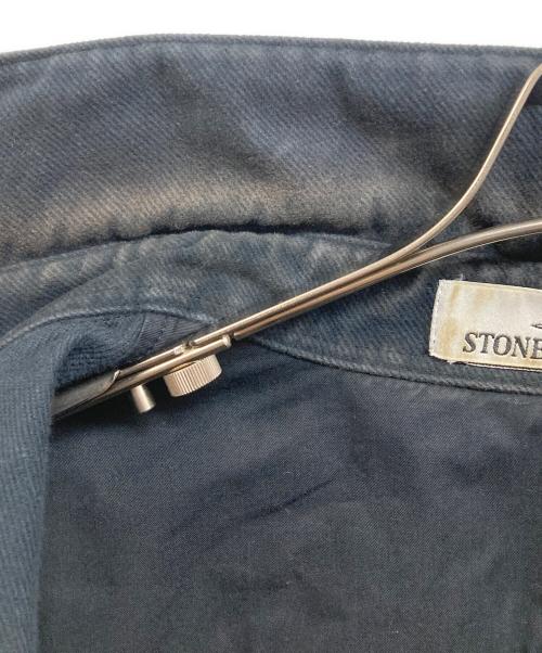 STONE ISLAND（ストーンアイランド）STONE ISLAND (ストーンアイランド) モールスキン オーバーシャツ ブラック サイズ:Lの古着・服飾アイテム