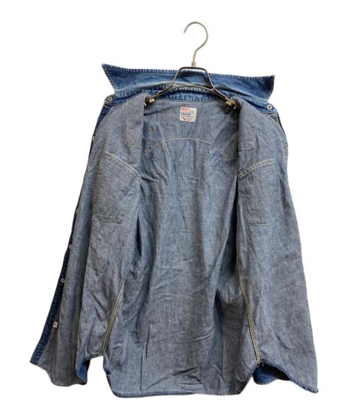 LEVI'S（リーバイス）LEVI'S (リーバイス) ショートホーン デニムウエスタンシャツ インディゴ サイズ:Mの古着・服飾アイテム