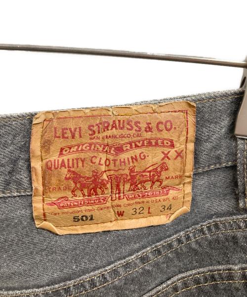 LEVI'S（リーバイス）LEVI'S (リーバイス) 90s 501 先染めブラックデニム グレー サイズ:W32の古着・服飾アイテム