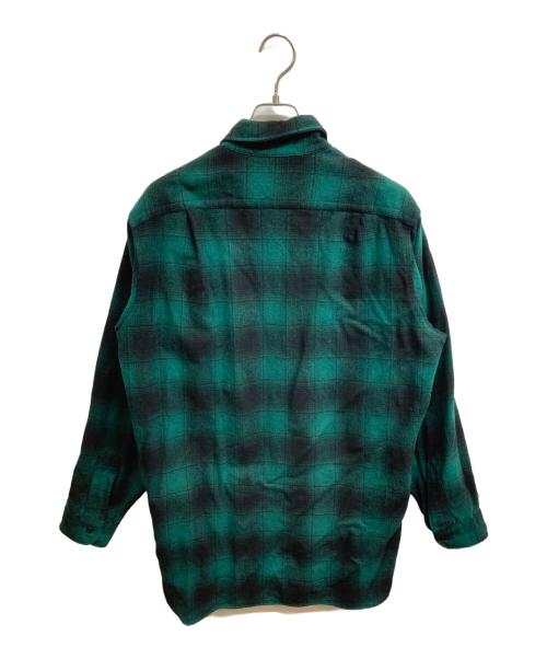 PENDLETON（ペンドルトン）PENDLETON (ペンドルトン) 70s ウールチェックシャツ グリーン サイズ:Lの古着・服飾アイテム