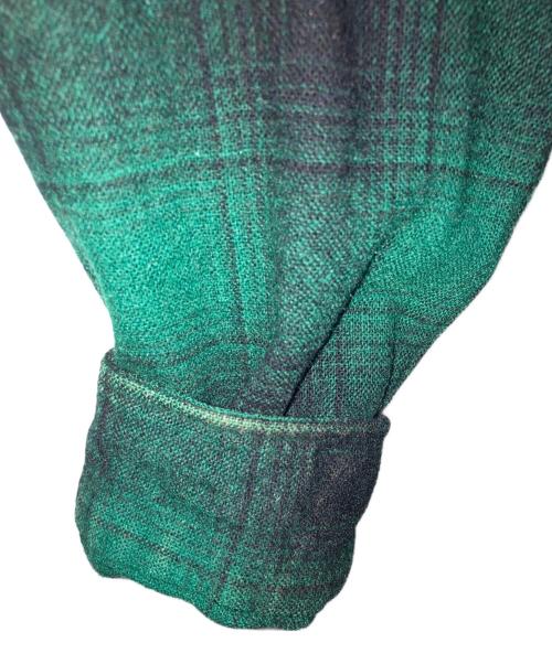 PENDLETON（ペンドルトン）PENDLETON (ペンドルトン) 70s ウールチェックシャツ グリーン サイズ:Lの古着・服飾アイテム