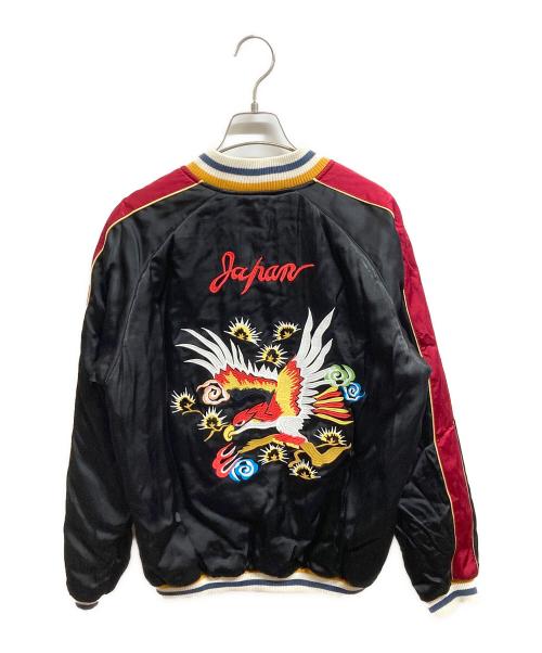 HOUSTON（ヒューストン）HOUSTON (ヒューストン) RAYON SOUVENIR JACKET ブラック サイズ:Lの古着・服飾アイテム