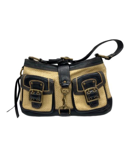 COACH（コーチ）COACH (コーチ) ハンドストローバッグ ベージュの古着・服飾アイテム