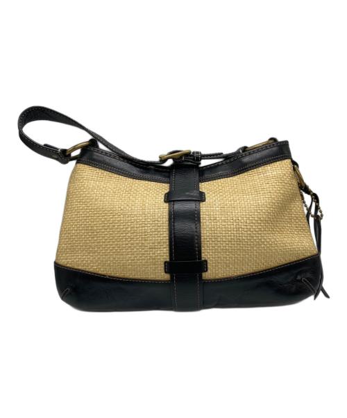 COACH（コーチ）COACH (コーチ) ハンドストローバッグ ベージュの古着・服飾アイテム