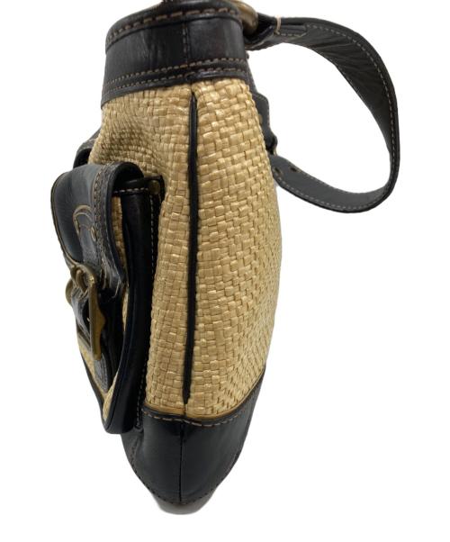 COACH（コーチ）COACH (コーチ) ハンドストローバッグ ベージュの古着・服飾アイテム