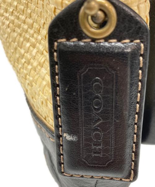 COACH（コーチ）COACH (コーチ) ハンドストローバッグ ベージュの古着・服飾アイテム