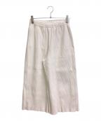 ISSEY MIYAKE meイッセイ ミヤケ ミー）の古着「プリーツワイドパンツ」｜ホワイト