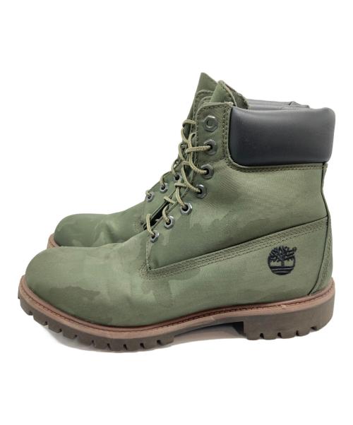 Timberland（ティンバーランド）Timberland (ティンバーランド) FABRIC BOOT GREEN CAMO JACQUARD カーキ サイズ:US9.5の古着・服飾アイテム