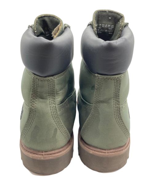 Timberland（ティンバーランド）Timberland (ティンバーランド) FABRIC BOOT GREEN CAMO JACQUARD カーキ サイズ:US9.5の古着・服飾アイテム