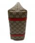 中古・古着 GUCCI (グッチ) GGスプリーム ハンドバッグ ベージュ×オレンジ：30000円