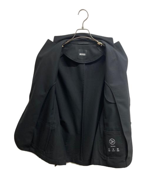 BOSS（ボス）BOSS (ボス) スリムフィットジャケット マシンウォッシャブル ストレッチファブリック ブラック サイズ:46の古着・服飾アイテム
