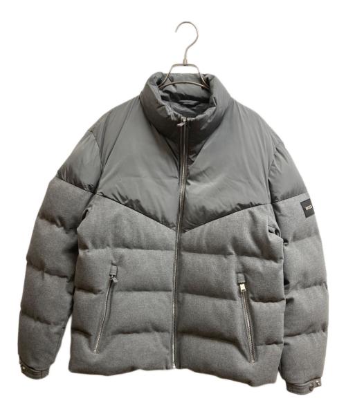 BOSS（ボス）BOSS (ボス) 防水ジャケット ブラッシュドフランネル グレー サイズ:48の古着・服飾アイテム
