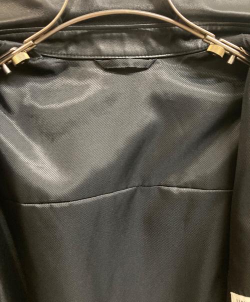 UNITED ARROWS（ユナイテッドアローズ）UNITED ARROWS (ユナイテッドアローズ) シープレザーオーバーシャツ ブラック サイズ:Mの古着・服飾アイテム