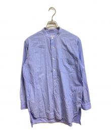 COMOLI（コモリ）の古着「バンドカラーコモリシャツ」｜ブルー