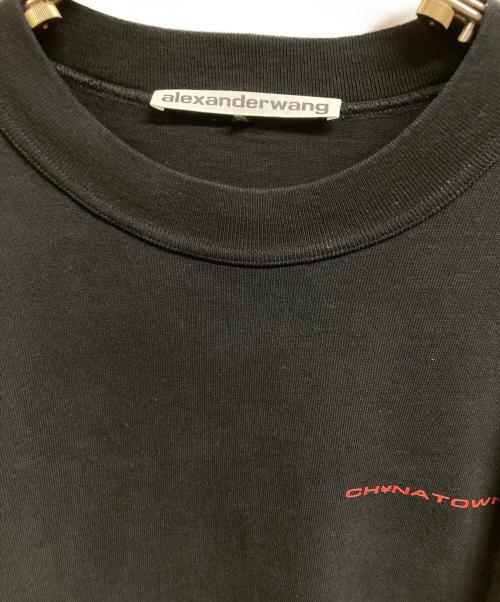 ALEXANDER WANG（アレキサンダー・ワン）ALEXANDER WANG (アレキサンダー・ワン) クルーネックスウェット ブラック サイズ:Mの古着・服飾アイテム