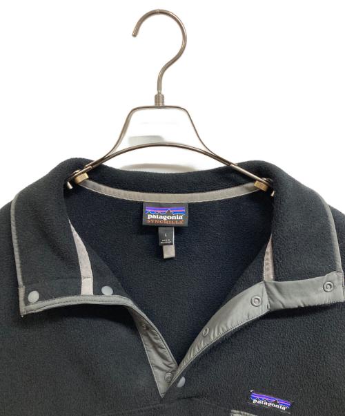 Patagonia（パタゴニア）Patagonia (パタゴニア) シンチラスナップTプルオーバー ブラック サイズ:Lの古着・服飾アイテム
