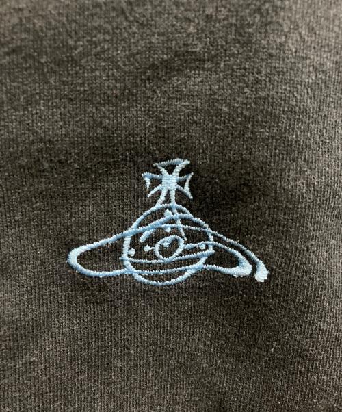 Vivienne Westwood man（ヴィヴィアン ウェストウッド マン）Vivienne Westwood man (ヴィヴィアン ウェストウッド マン) オーブ刺繍ジップパーカー ブラック サイズ:44の古着・服飾アイテム