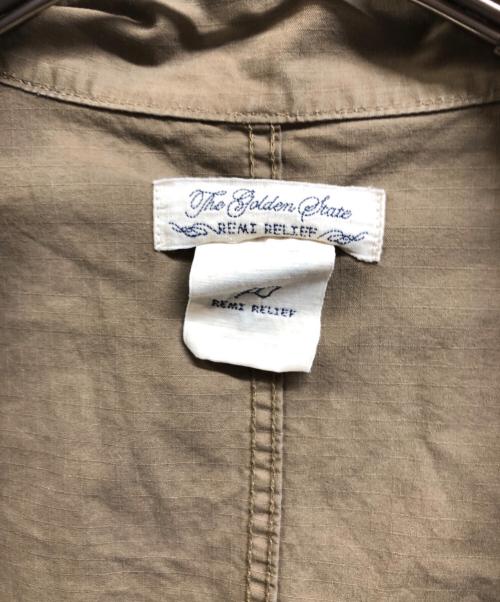 REMI RELIEF（レミレリーフ）REMI RELIEF (レミレリーフ) ミリタリージャケット ブラウン サイズ:XLの古着・服飾アイテム