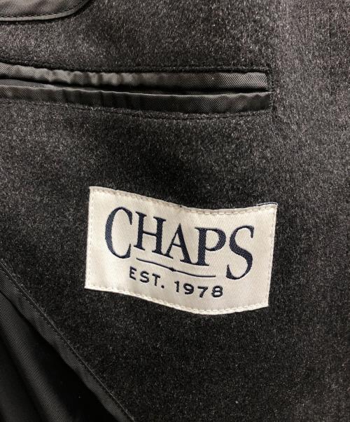 CHAPS（チャップス）CHAPS (チャップス) カシミヤステンカラーコート ブラック サイズ:LLの古着・服飾アイテム