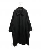 Lui'sルイス）の古着「ハイクオリティビーバーメルトンボリュームロングコート」｜ブラック