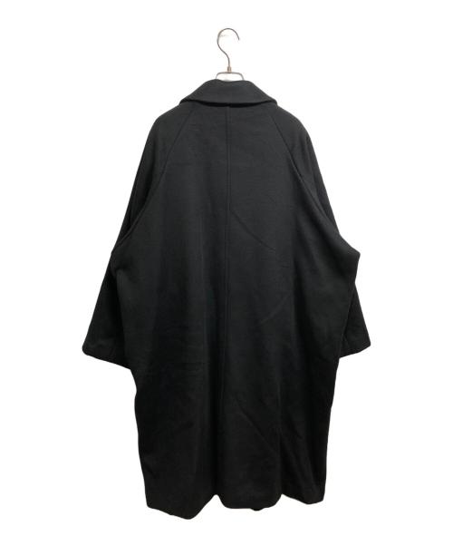 Lui's（ルイス）Lui's (ルイス) ハイクオリティビーバーメルトンボリュームロングコート ブラック サイズ:Sの古着・服飾アイテム