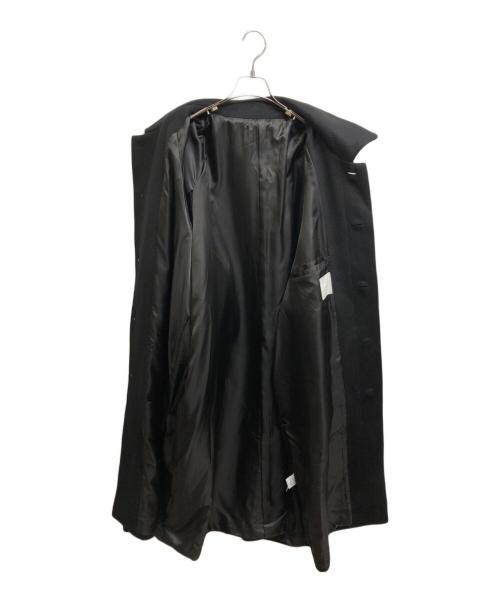 Lui's（ルイス）Lui's (ルイス) ハイクオリティビーバーメルトンボリュームロングコート ブラック サイズ:Sの古着・服飾アイテム