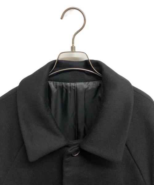 Lui's（ルイス）Lui's (ルイス) ハイクオリティビーバーメルトンボリュームロングコート ブラック サイズ:Sの古着・服飾アイテム