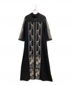 MURRALミューラル）の古着「Framed flower dress」｜ブラック