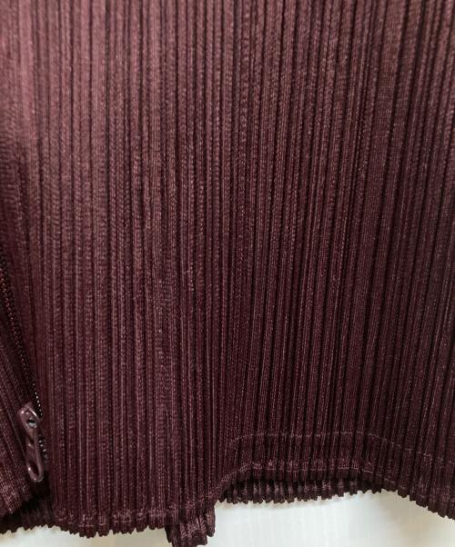 PLEATS PLEASE（プリーツプリーズ）PLEATS PLEASE (プリーツプリーズ) プリーツノースリーブブラウス ブラウン サイズ:3の古着・服飾アイテム