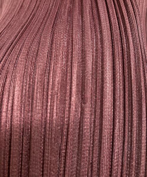 PLEATS PLEASE（プリーツプリーズ）PLEATS PLEASE (プリーツプリーズ) プリーツノースリーブブラウス ブラウン サイズ:3の古着・服飾アイテム