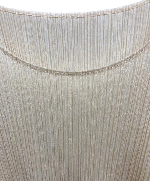 PLEATS PLEASE（プリーツプリーズ）PLEATS PLEASE (プリーツプリーズ) プリーツノースリーブワンピース ベージュ サイズ:3の古着・服飾アイテム