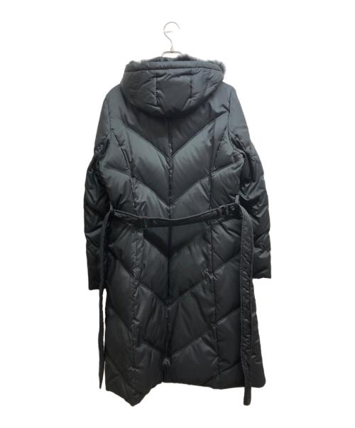 icB（アイシービー）icB (アイシービー) ブルーフォックスファーダウンコート ブラック サイズ:42の古着・服飾アイテム