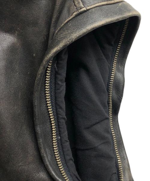 HARLEY-DAVIDSON（ハーレーダビッドソン）HARLEY-DAVIDSON (ハーレーダビッドソン) シングルレザーライダースジャケット ブラック サイズ:Sの古着・服飾アイテム