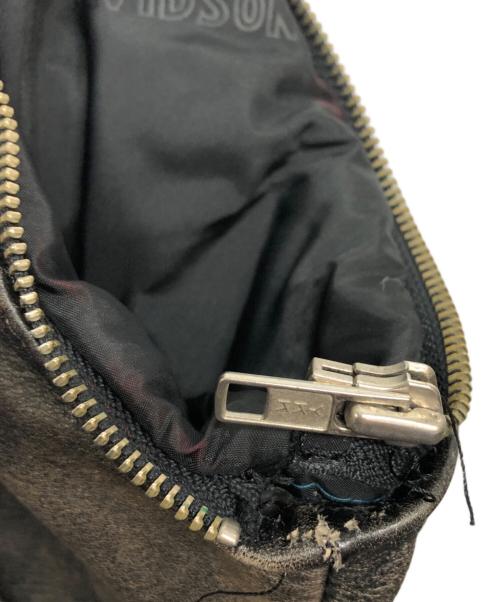 HARLEY-DAVIDSON（ハーレーダビッドソン）HARLEY-DAVIDSON (ハーレーダビッドソン) シングルレザーライダースジャケット ブラック サイズ:Sの古着・服飾アイテム