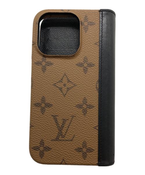 LOUIS VUITTON（ルイ ヴィトン）LOUIS VUITTON (ルイ ヴィトン) IPHONE 15 PRO・フォリオ ブラウンの古着・服飾アイテム