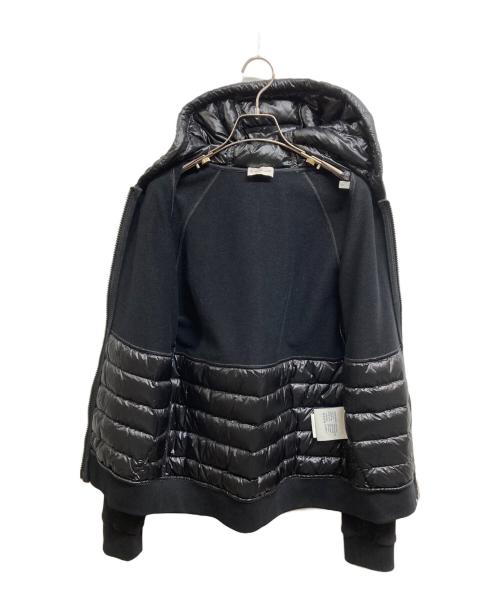 MONCLER（モンクレール）MONCLER (モンクレール) ダウン切り替えジップパーカー ブラック サイズ:Sの古着・服飾アイテム
