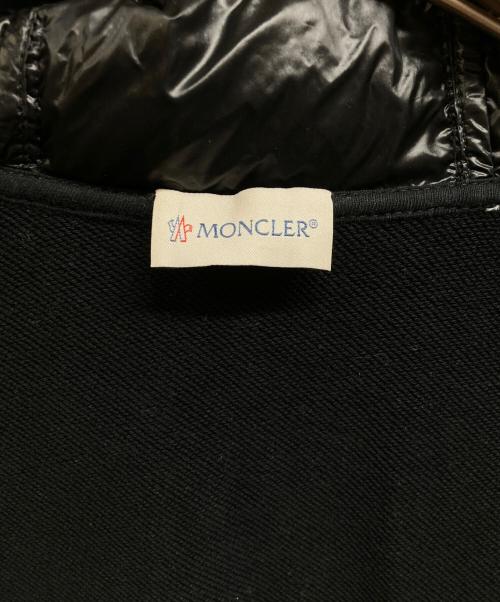 MONCLER（モンクレール）MONCLER (モンクレール) ダウン切り替えジップパーカー ブラック サイズ:Sの古着・服飾アイテム