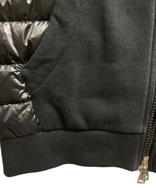 MONCLER（モンクレール）MONCLER (モンクレール) ダウン切り替えジップパーカー ブラック サイズ:Sの古着・服飾アイテム