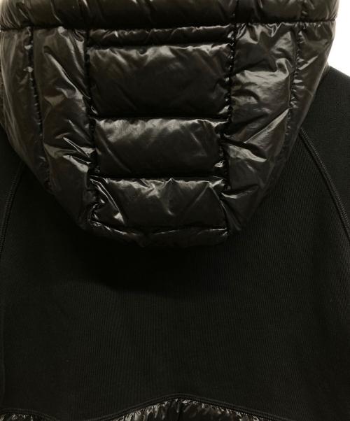 MONCLER（モンクレール）MONCLER (モンクレール) ダウン切り替えジップパーカー ブラック サイズ:Sの古着・服飾アイテム